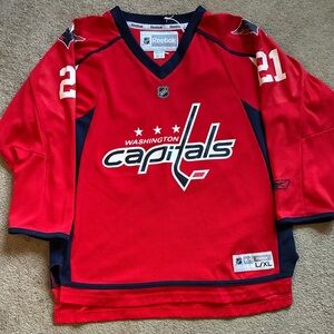 Reebok Washington Capitals #21 Brooks Laich Jersey Youth Size L/XL
